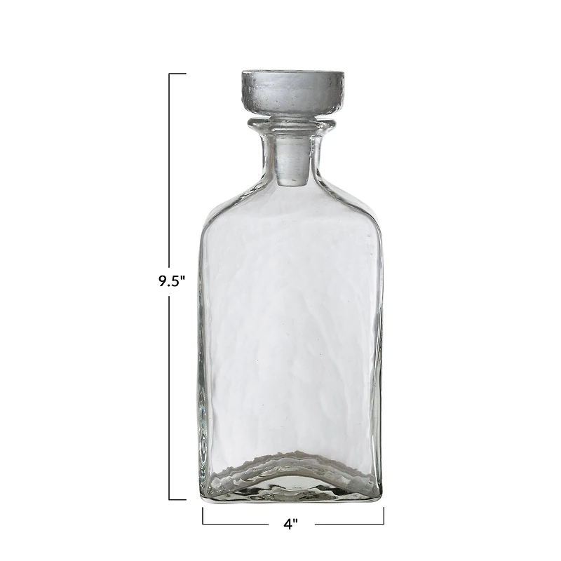 Hello Honey® 9.5" Clear Glass Decanter