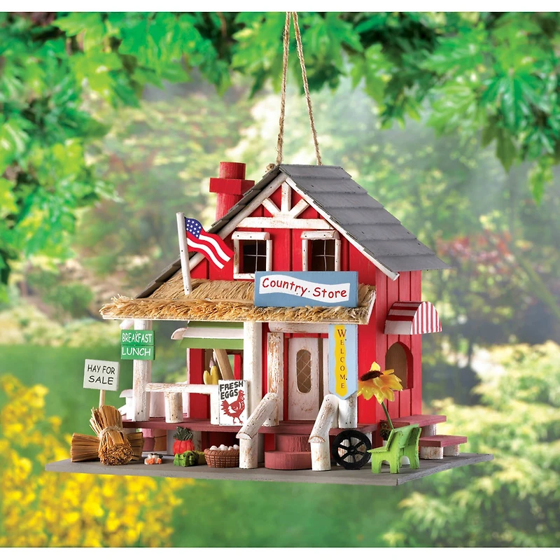 10.25" Rustic Country Store Birdhouse