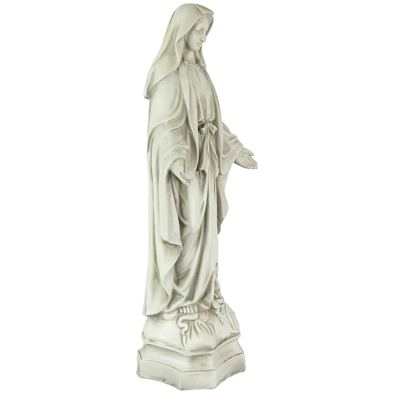 28.25" Religious Standing Virgin Mary Outdoor Garden Statue