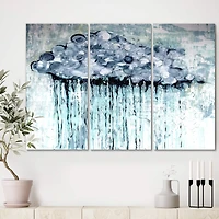 Designart - Rain Cloud - Modern Canvas Art Print