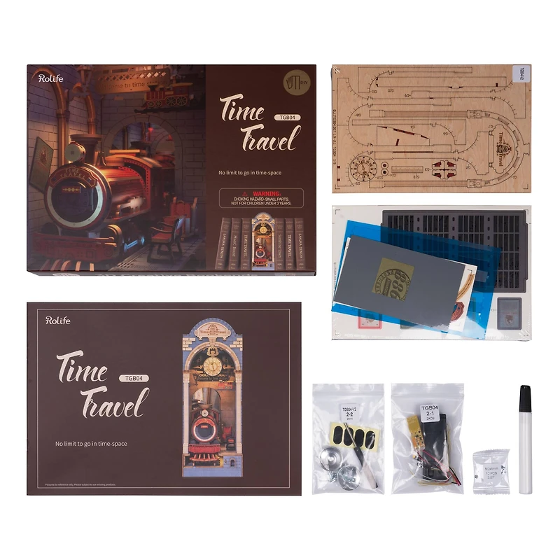 Rolife® Time Travel DIY Book Nook Shelf Insert Kit