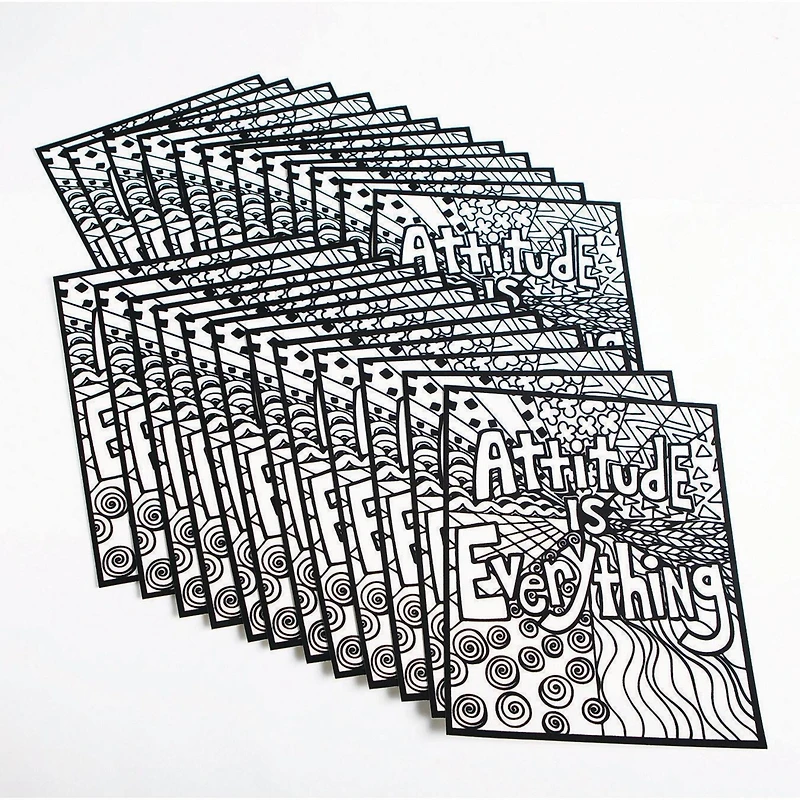 S&S® Worldwide Attitude Is Everything Velvet Art Posters, 24ct.