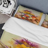 Designart 'Bouquet of Flowers' Traditional Bedding Set