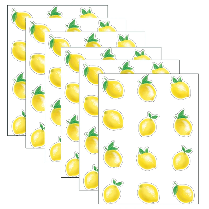 Teacher Created Resources Mini Lemon Zest Accents, 6 Packs of 36