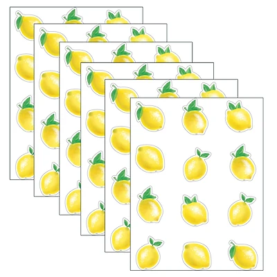 Teacher Created Resources Mini Lemon Zest Accents, 6 Packs of 36