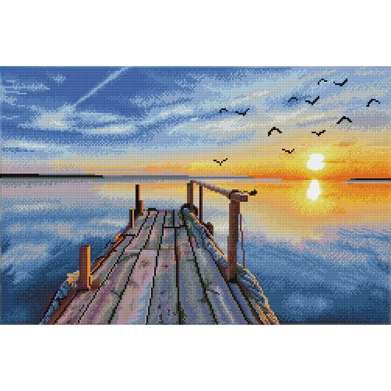 Diamond Dotz® Sunset Jetty Diamond Painting Artwork Kit