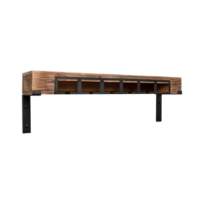 Rustic Wooden Stemware Organization & Display Rack