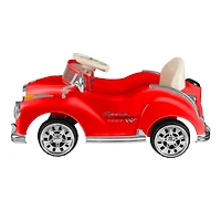 Toy Time Bright Red Battery Powered Ride-On Classic Coupe Car