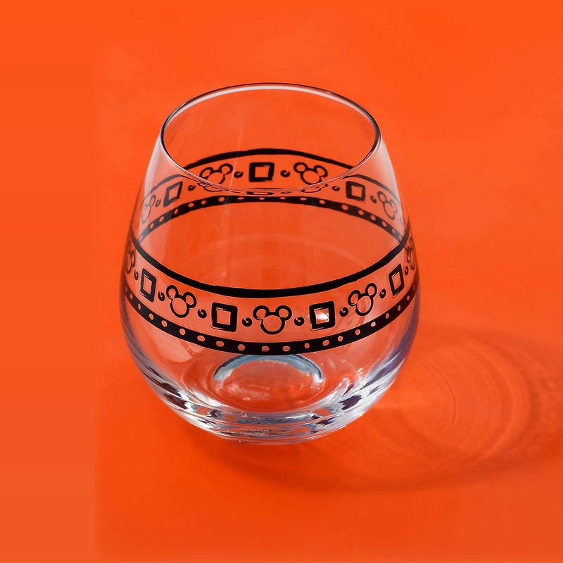 JoyJolt® Disney® 15oz. Geo Picnic Mickey Mouse Stemless Wine Glass Set, 4ct.