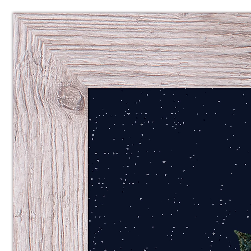 Floral Jackolantern 16" x 20" Western White Framed Print