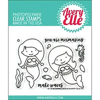 Avery Elle Mermaids Clear Stamp Set