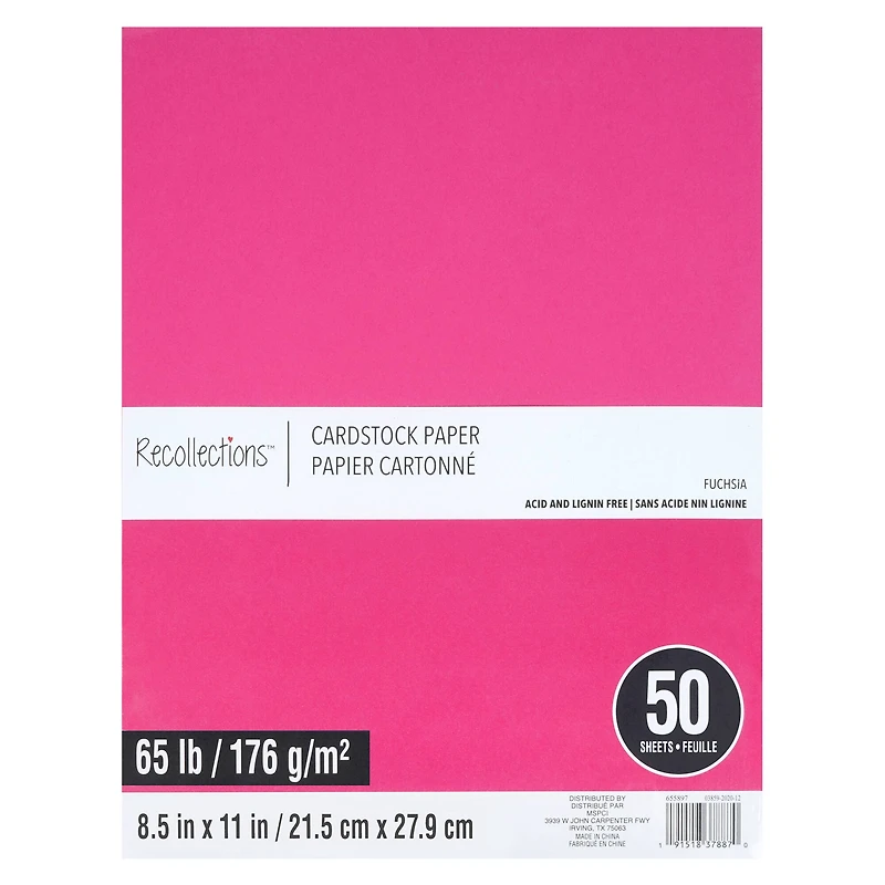 8.5" x 11" Cardstock Paper by Recollections