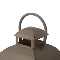 Glitzhome® White Wooden Modern Farmhouse Lantern Set