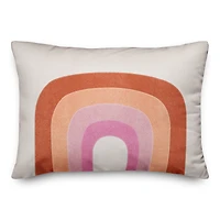 Retro Rainbow Throw Pillow