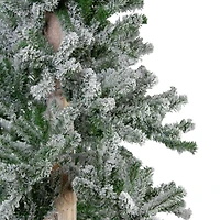 6ft. Unlit Flocked Alpine Artificial Christmas Tree