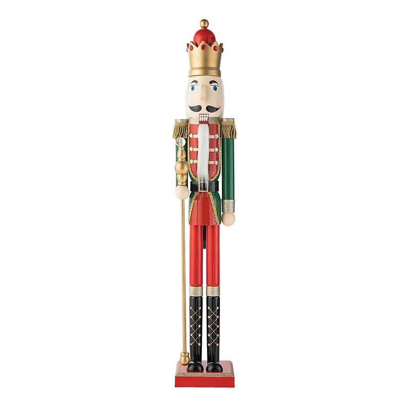 Glitzhome® 42" Wooden Christmas King Nutcracker
