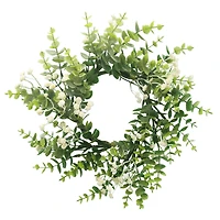 10" Mini White Baby's Breath Wreath by Ashland®