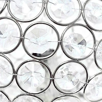 Lalia Home 8" Medium Metal Crystal Round Orb Table Lamp