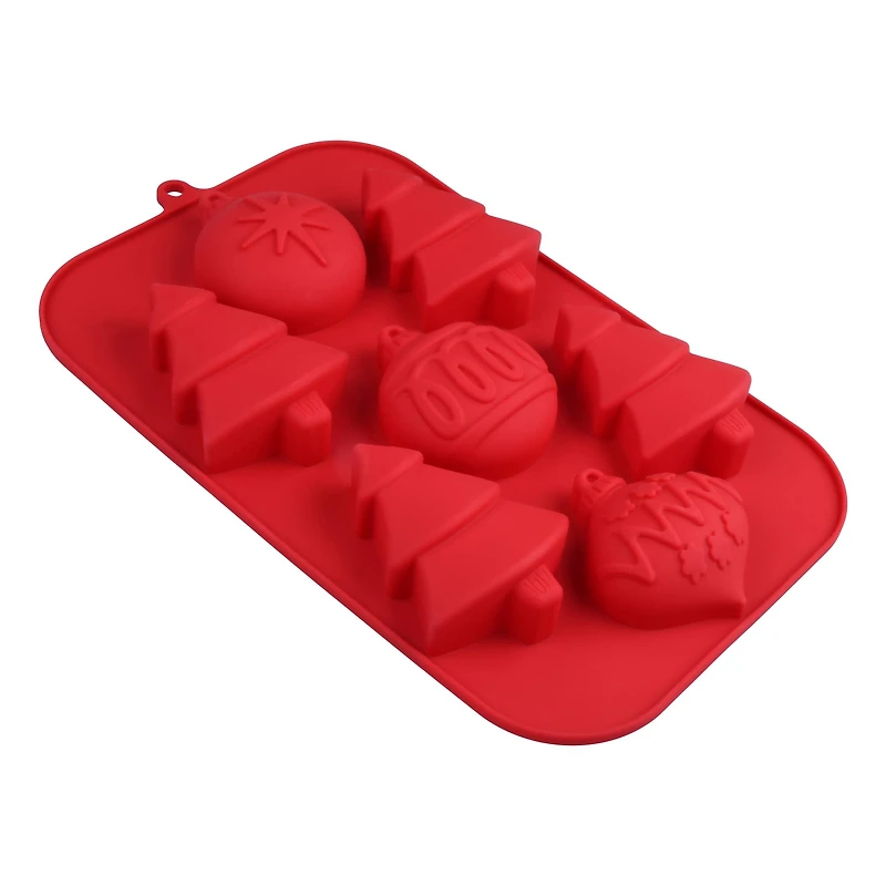 Christmas Trees & Ornaments Silicone Treat Mold by Makery™