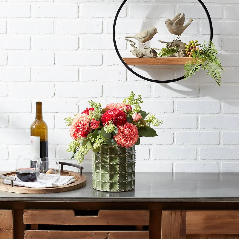 6.75" Sage Terracotta Vase