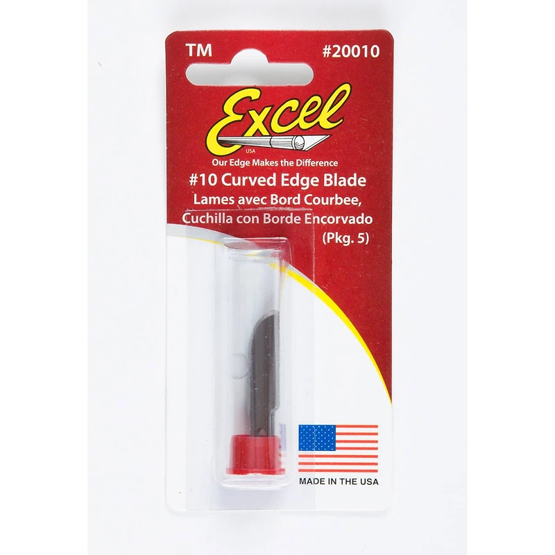 Excel #10 Curved Edge Blades, 5ct.
