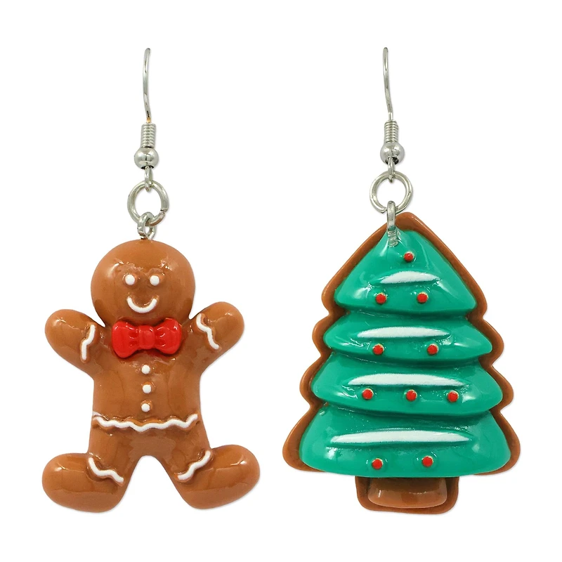 Gingerbread Man & Tree Earrings by Celebrate It™