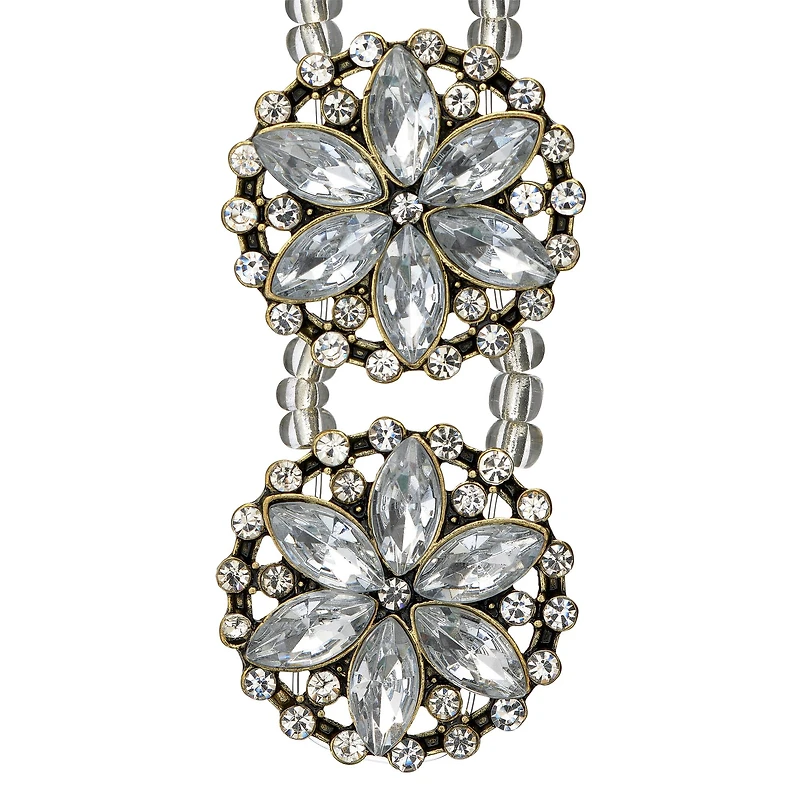 Metal Round Floral Sliders, 26mm by Bead Landing™