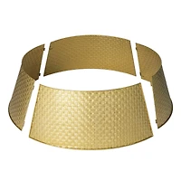 Glitzhome® 3ft. Gold Weave Metal Tree Collar