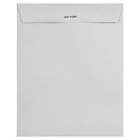 JAM Paper 15" x 20" Gray Open End Clasp Envelopes, 125ct.