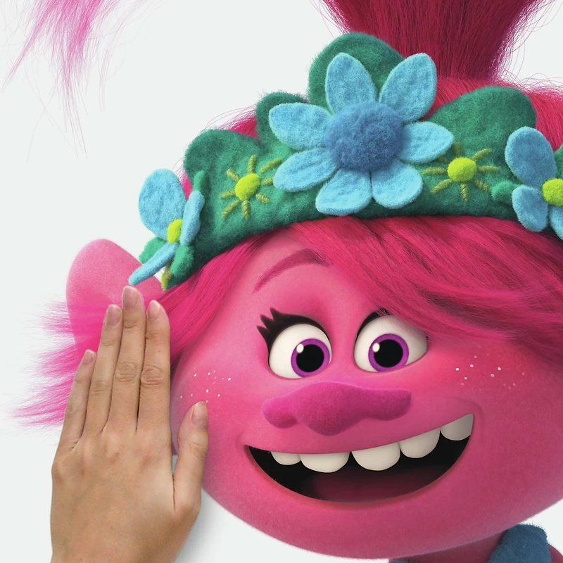 RoomMates Trolls World Tour Poppy Glitter Peel & Stick Giant Decals