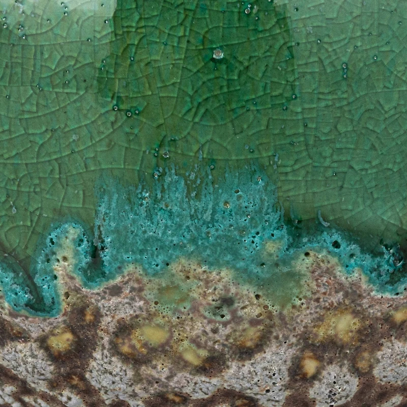 Hello Honey® Green & Blue Textured Stoneware Vase Set