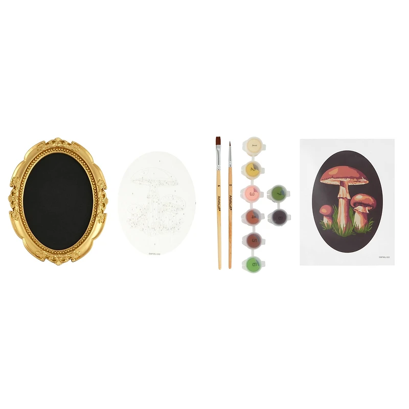 Mushrooms Paint-by-Number Framed Mini Kit by Artist's Loft®