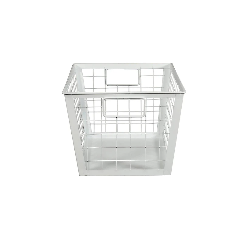 12.5" White Wire Multifunctional Basket