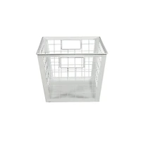 12.5" White Wire Multifunctional Basket