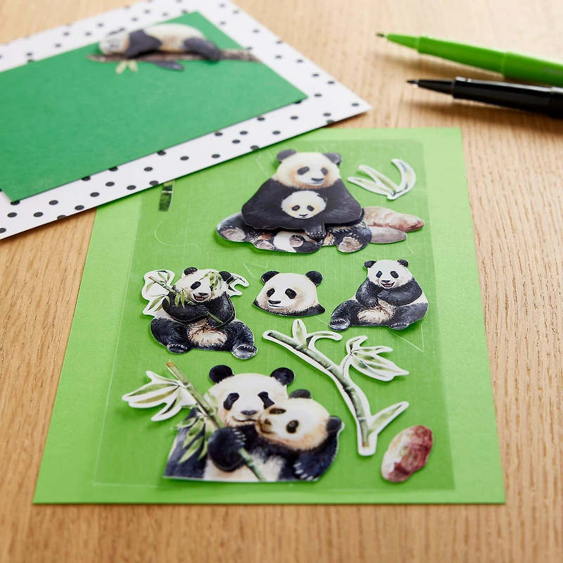 Pandas Dimensional Stickers by Recollections™