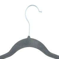 Simplify Children's Gray Velvet Hangers, 6ct.