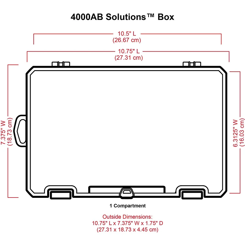 ArtBin® 11'' x 7'' Single Compartment Solutions™ Box