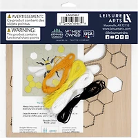 Leisure Arts® Intermediate Bee Wood Stitchery Panel Kit