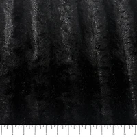 Feldman Black Faux Fur Mink Fabric
