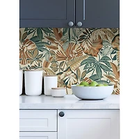 Caroline et Bettina Spice Feuilles Peel & Stick Wallpaper