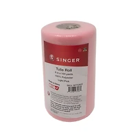 SINGER® Light Pink Tulle Fabric Roll, 6" x 100yd.