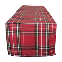 DII® 108" Metallic Holiday Plaid Table Runner