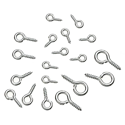 Rhodium Screw Eye Pins, 300ct. by Bead Landing™