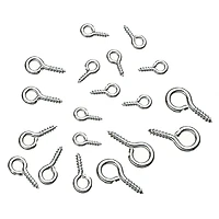 Rhodium Screw Eye Pins, 300ct. by Bead Landing™