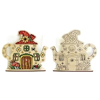 MP Studia Fairytale House. Napkin Holder Cross Stitch On Wood Kit