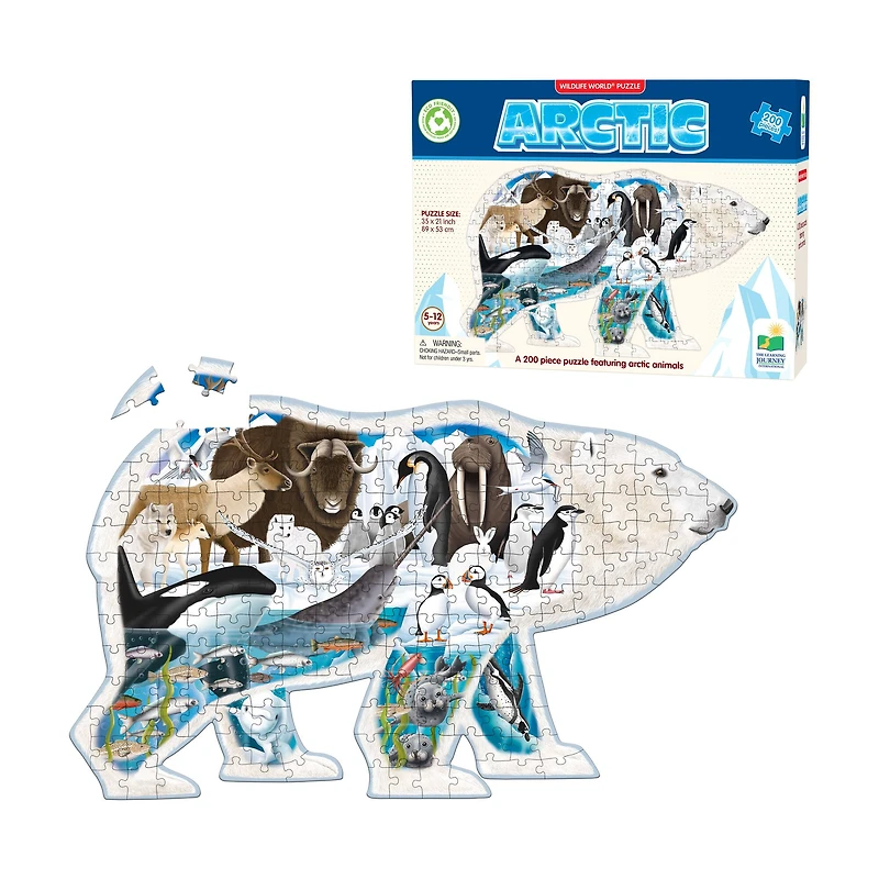 Wildlife World Puzzle - Artic: 200 Pcs