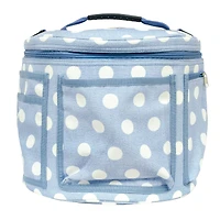 Steel Mill & Co. Blue Textured Large Dots Yarn Bag