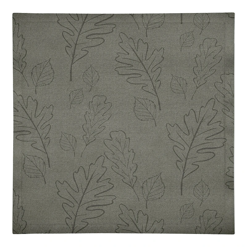 Large Leaf Pattern Cotton Twill Napkin
