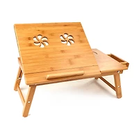 Mind Reader 21" Adjustable Laptop Coolpad Flip Top Laptop Desk