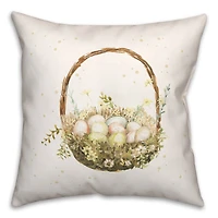 Easter Egg Hunt Basket 2 18" x 18" Indoor / Outdoor Pillow